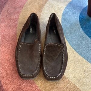 Alfani Brown suede Slip-On Loafers size 9